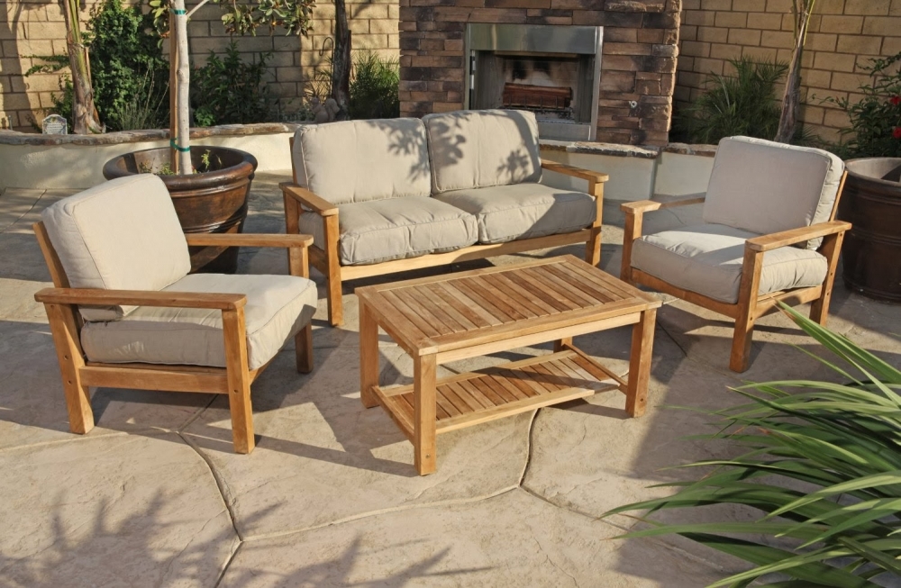 Wooden outdoor furniture â€